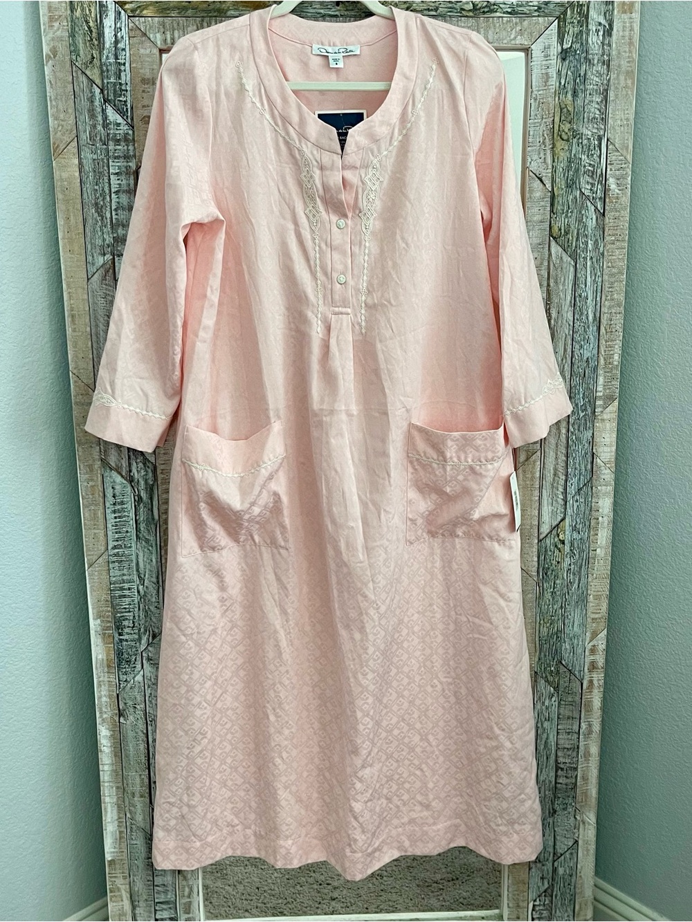 Light Pink Embroidered Nightgown